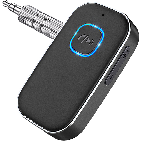 COMSOON AUX Bluetooth Adapter for Car, [Upgraded] Bluetooth 5.0 Music  Receiver for Home Stereo/Wired Headphones/Speakers, Noise Cancellation, 16H  Battery Life, Dual Connect (Elegant Black),COMSOOM Online Shopping Mall