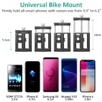 Handyhalterung Fahrrad, Comsoon Universal Aluminiumlegierung Motorrad Lenker Handyhalter für iPhone X, 8/8 Plus, 7, 6/6s Plus, Galaxy S9/S9 Plus, S8/S8 Plus, alle 3.5
